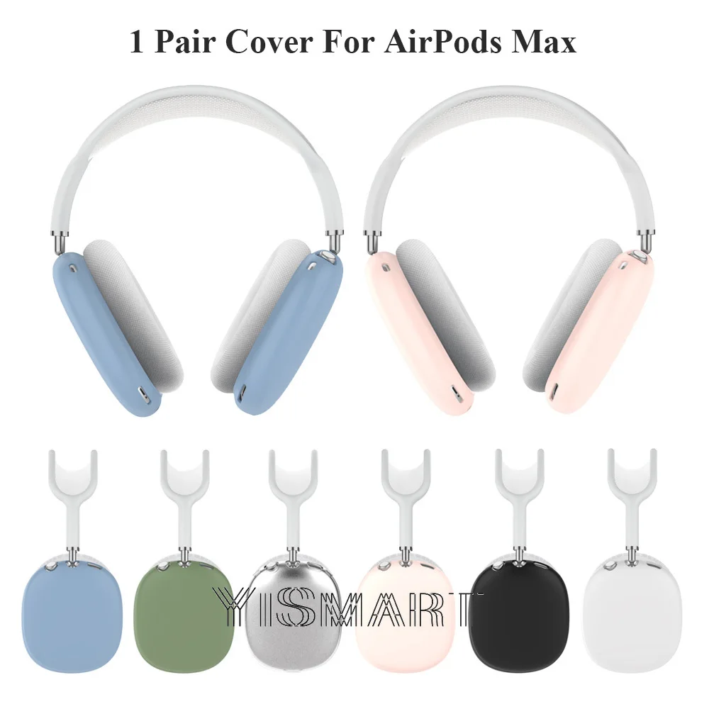 Custodia In Silicone Per Airpods Max True Cuffie Senza Fili Protezione Antiurto Con Coperchio Laterale Antiscivolo A Due Lati Per Air Pod Max Custodie