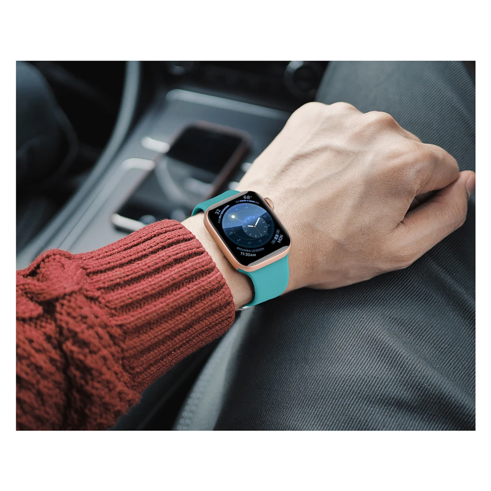 Силиконовый ремешок для наручных часов Apple Watch, ремешок 42 мм, 38 мм, версия 44 мм 40 мм для смотрю из разноцветных резиновых полосок для ремешок для часов аpple Series4/3/2/1