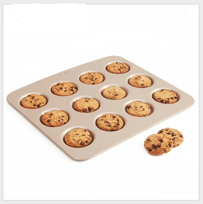 

Инструменты для выпечки Glod из углеродистой стали, легко чистить, сковородки для печенья, здоровые инструменты для приготовления пищи, кухонные аксессуары, форма для шоколадного печенья