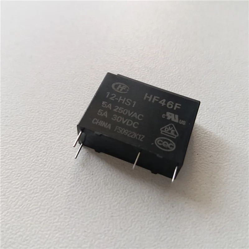 15 шт. HF реле HF46F 005 HS1 012 250В 5А Реле 4 контактное 5 В/12В/24В РЕЛЕ|Реле| |