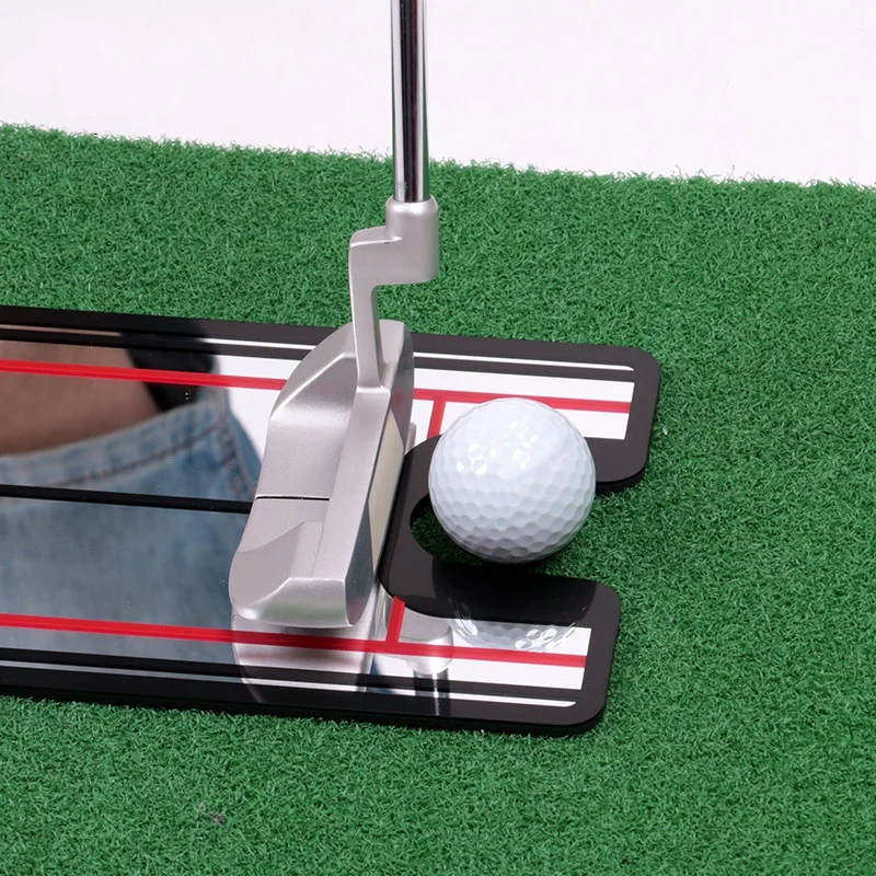 Новый дизайн подкладка для гольфа зеркало выравнивание обучение помощь Твердые гвоздики глаз линии