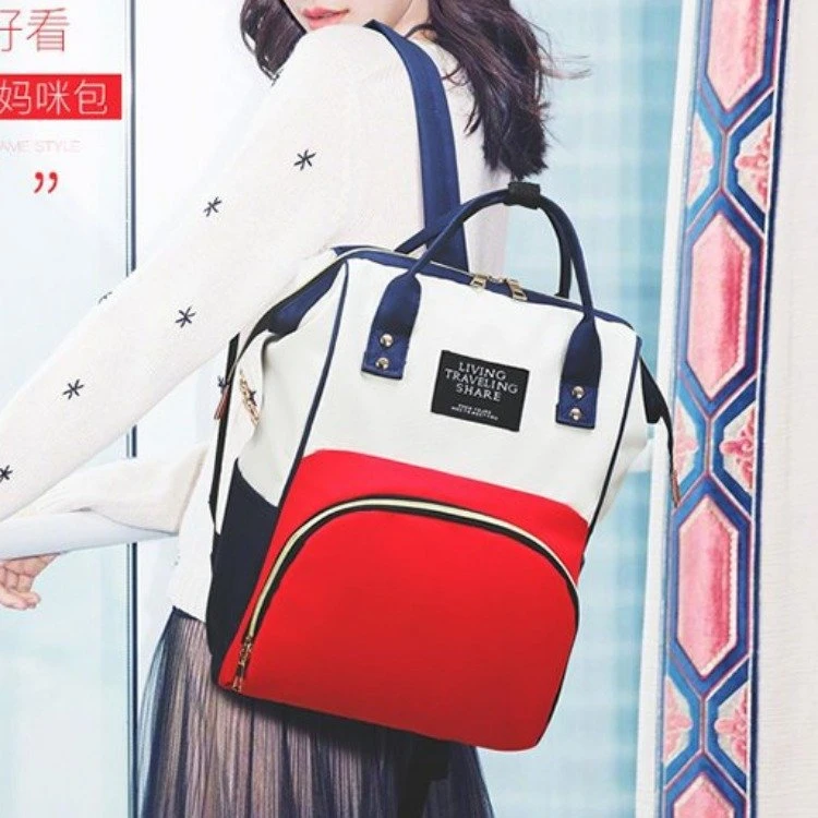 Fashion Mummy Diaper Bag Large Capacity Pregnant Women Travel Shopping Nursing Storage Bag for Baby Care Women's Fashion Bag