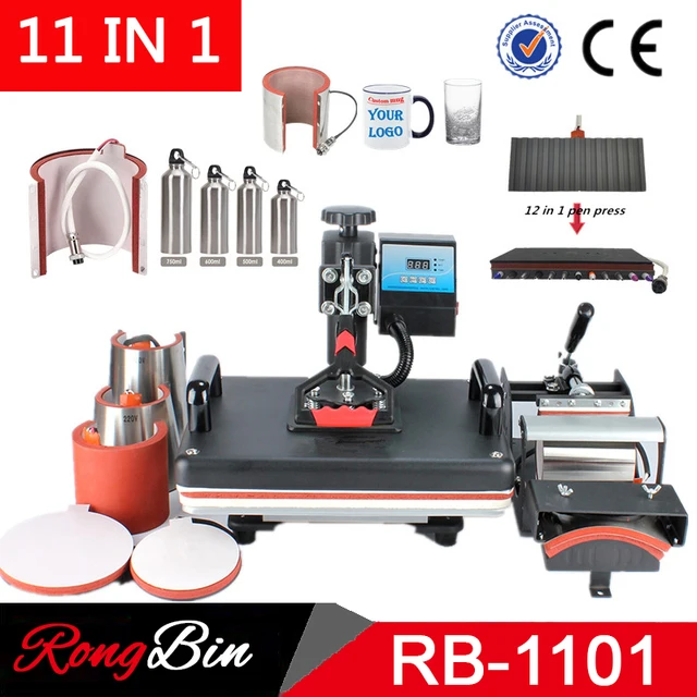 Flawless 8 In 1 Heat Press Machine For T-Shirts, Mugs, Hat, Plate | Mug  Press | T Shirt Maker