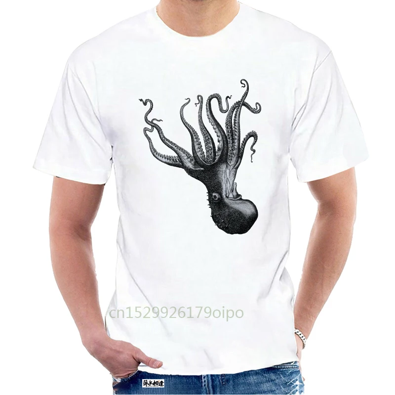 Футболка-осьминог модный стиль 2020 лето для мужчин и женщин губка Боб море океан