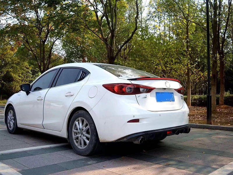 Светодиодный задний тормозной светильник, крыло, спойлер для Mazda 3 Axela 2012 2013, горячее предложение, АБС пластик с автозапчастями