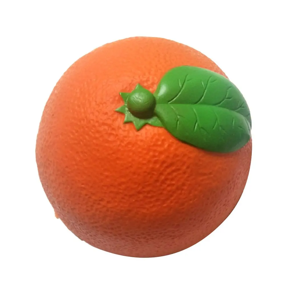 lemon Мини-игрушка из искусственной кожи с искусственным мультяшным фруктом, кукла из искусственной кожи, медленно восстанавливающая декомпрессионную игрушку, мягкая игрушка для украшения торта, образец модели - Цвет: lemon