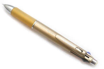 Golden 1pcs 1 шт. Зебра-пятью цветными многофункциональная ручка 0,7 мм B4SA3 4-цветной шариковая ручка с зажимом(красного, голубого, зеленого и черного цветов, на возраст)+ 0,5 мм автоматического карандаша - Цвет: Golden 1pcs