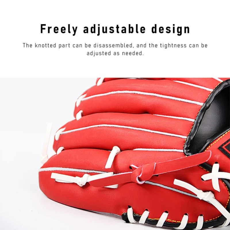 Youth Baseball Gloves PU Leather Baseball Gloves Durable Infielder's Mitts Accessories 11/11.5 Inch