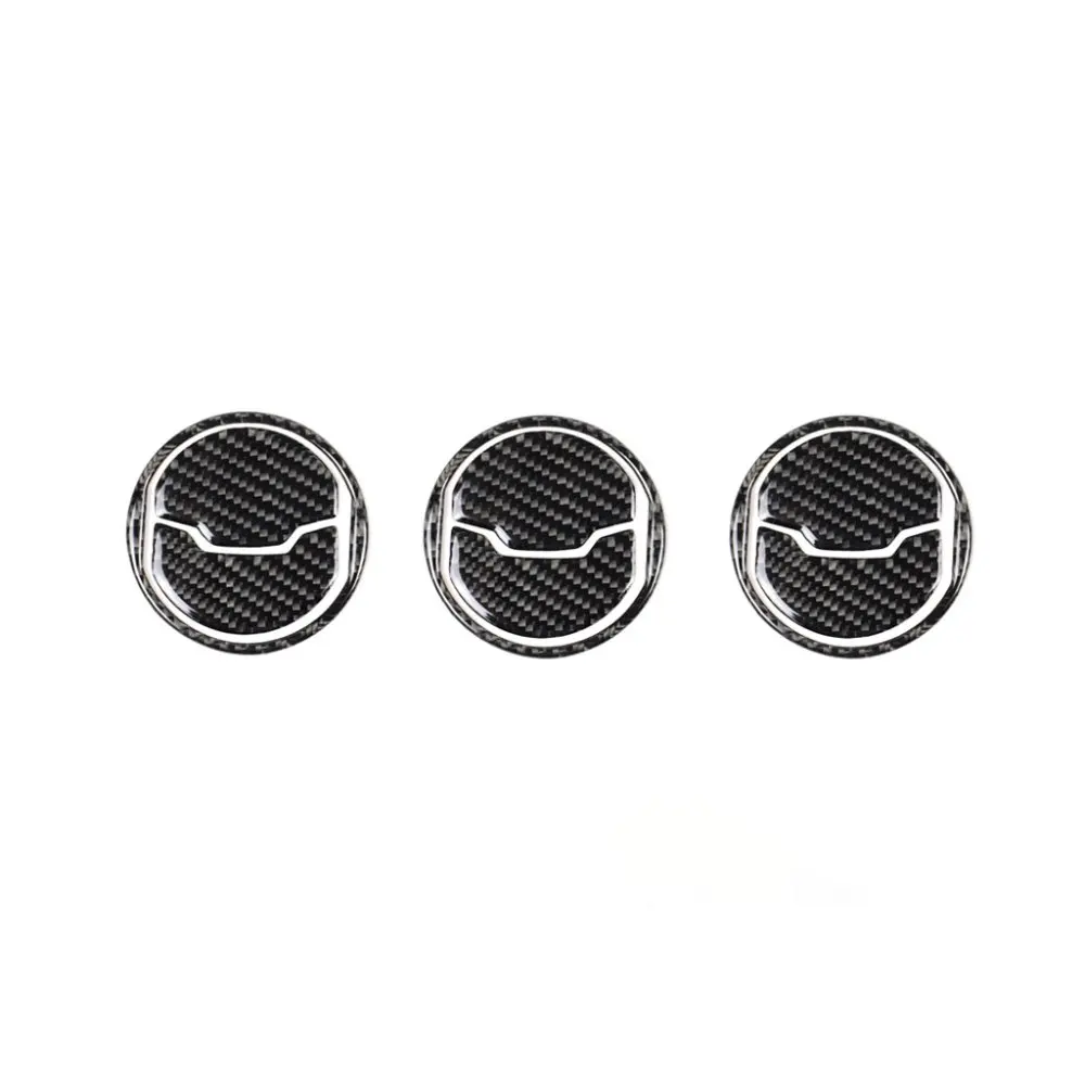 For Ford Mustang AC frame sticker Auto AccessoriesAirspeed Carbon Fiber Central Air Conditioner Outlet