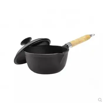 

Cast Iron Milk Pot Baby Baby Food Supplement Pot Small Iron Pot Non-stick Thickening Flat Bottom Noodle Soup Pot Milk Pot Health