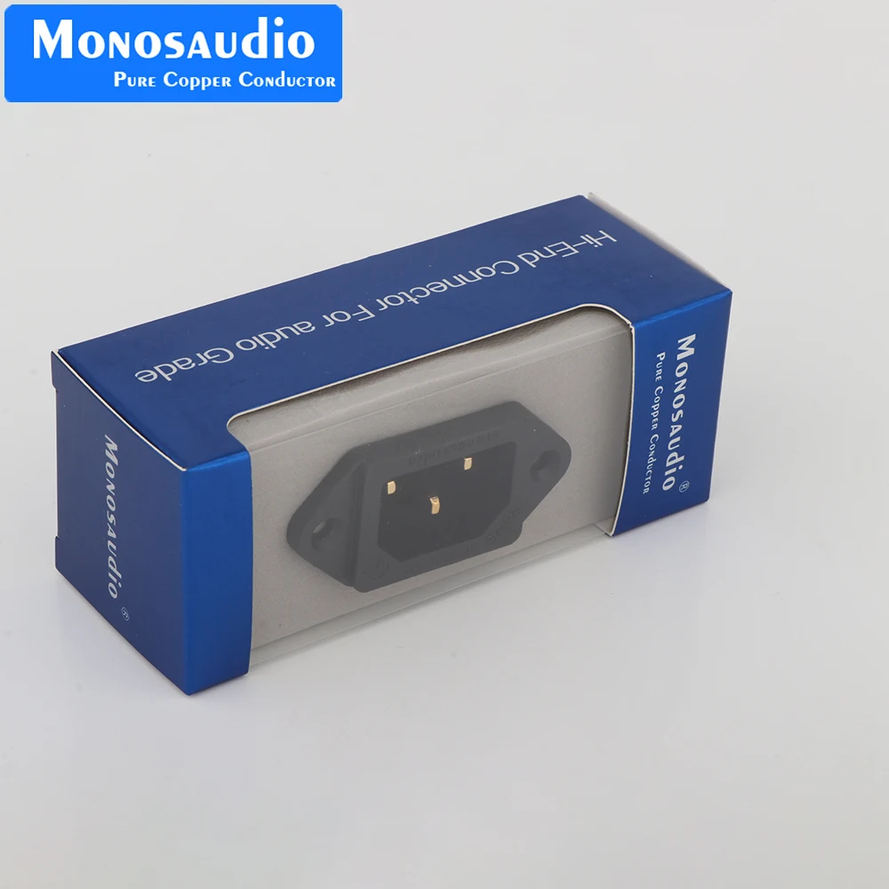 Monosaudio IB70(G) Pure Red Copper Power Inlet IEC socket AC 250V 15A Screw Lock IEC320 C14 Socket | Электроника