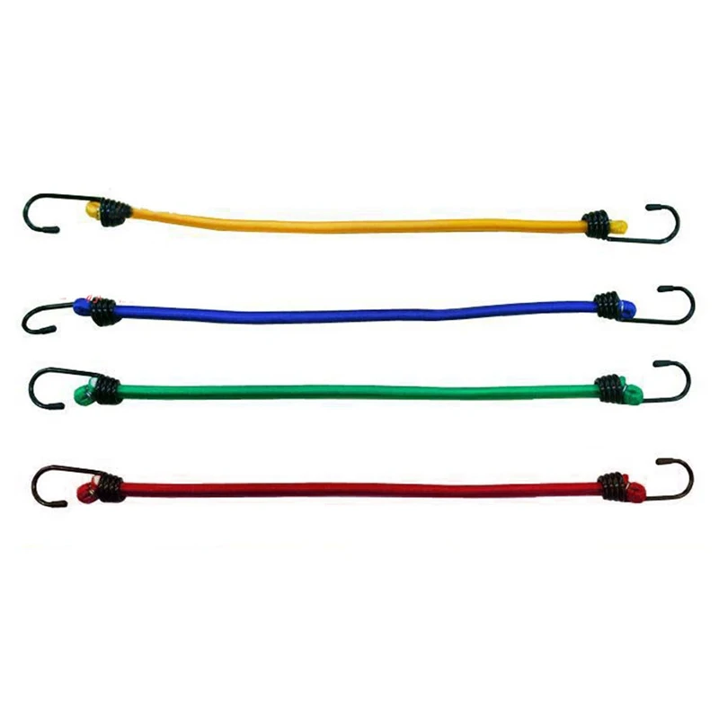 

Camping Military Army Luggage Car Bungee Cord Elasticated Multi Function Strap Tie With Hooks Random Color