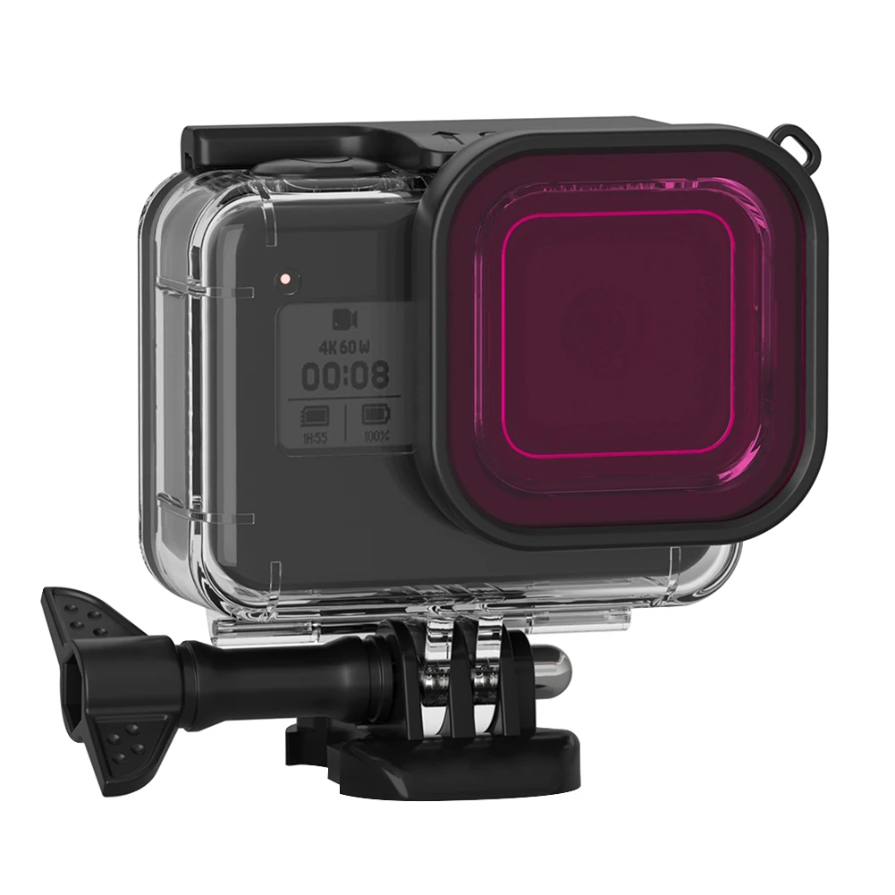 Для GoPro Hero 8 корпус подводный водонепроницаемый чехол для дайвинга Защитный чехол Корпус крепление для GoPro Hero 8 водонепроницаемый корпус