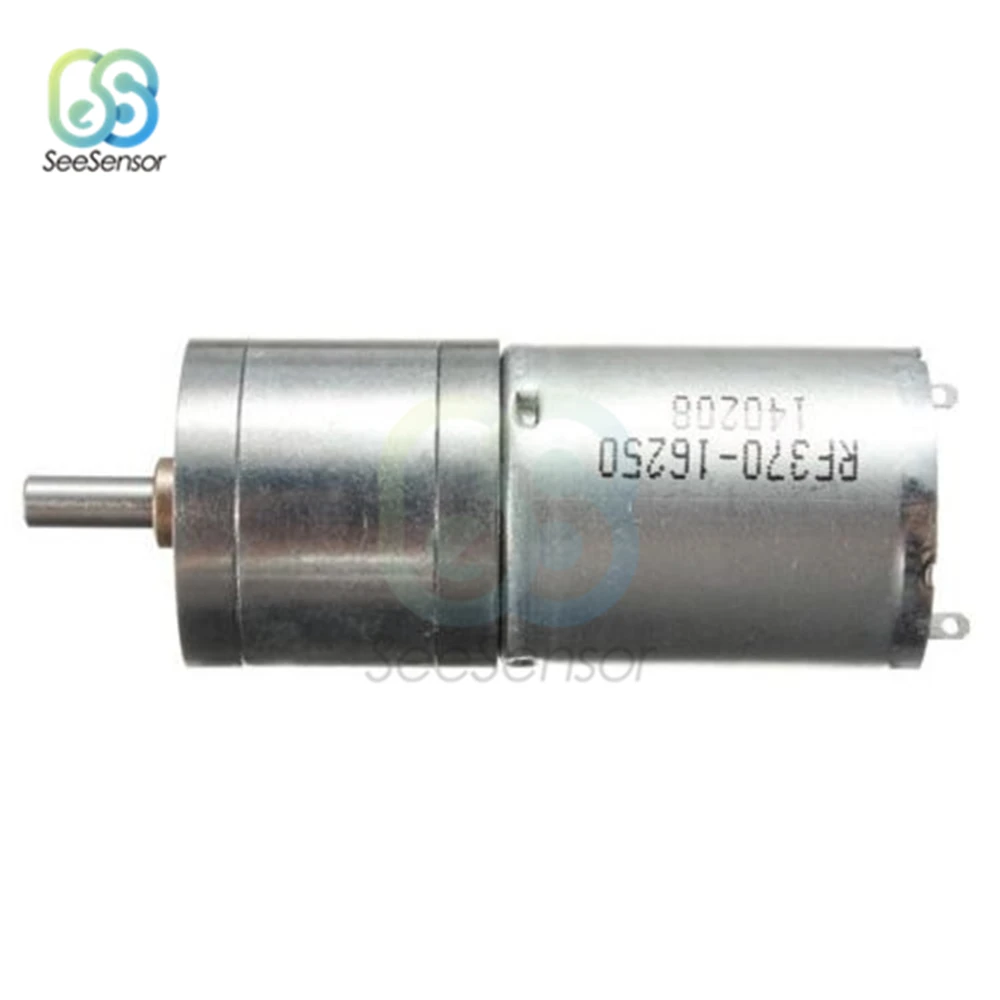 Мотор-редуктор электродвигатель постоянного тока 12V электрический двигатель редукторный двигатель с высоким крутящим моментом 60 оборотов в минуту