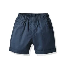 Г. Детские повседневные тканые шорты из чистого хлопка с короткими рукавами для больших мальчиков прямые продажи от производителя