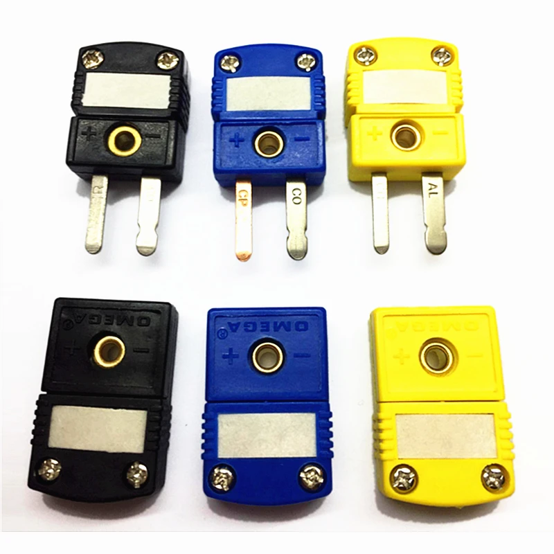 K/T/J Type Thermocouple Miniature Socket Plug Connector Thermocouple Plugs and Sockets Sensor US Type omega k type thermocouple temperature sensor wire smpw tt k 30 sle gg k 30 sle for bga reworking soldering station