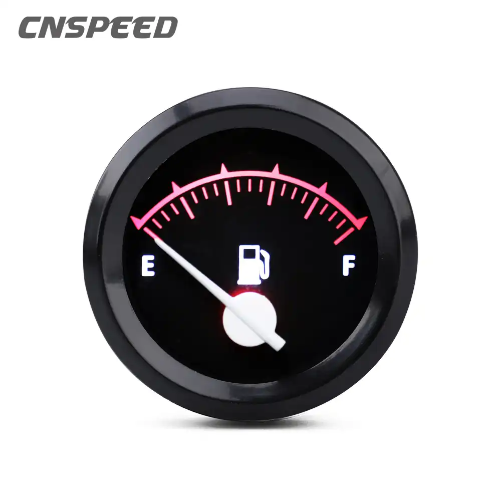 2 52ミリメートルレーシング燃料レベルゲージ12 12v車燃料レベルメーターセンサーと黒ケース赤色led白ポインター調節可能なゲージフロート 燃料ゲージ Aliexpress
