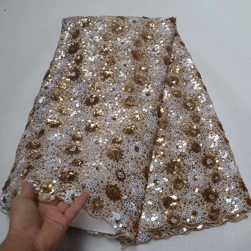 Африканская кружевная ткань 2021 высокое качество пайетки Материал органзы