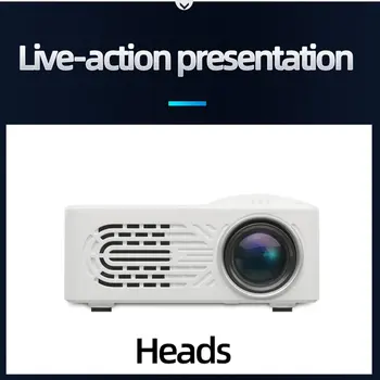 

Home Mini Projector Portable Home Entertainment Projector Home Theater 320*240 Pixels Supports 1080P HDMI USB Media Player