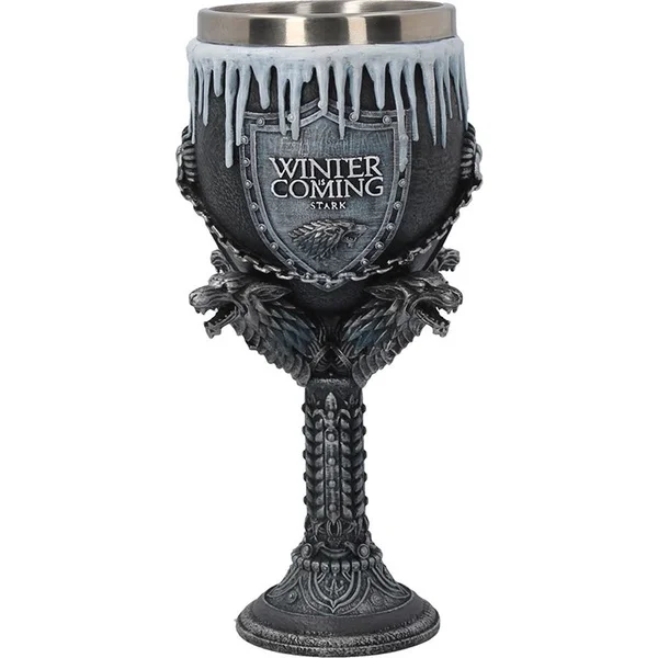 Игра престолов кружка дом Старк Зима идет из нержавеющей стали и смолы 3D Кофе пивная кружка для питья чаша Кубок