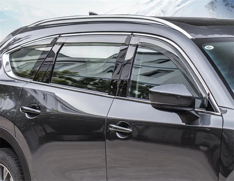 Автомобильный Стайлинг для Mazda cx-8 cx 8 cx8 4 шт./компл. Высокое качество ABS окна автомобиля Защита от дождя и навесы покрытие из АБС-пластика солнцезащитный козырек окна