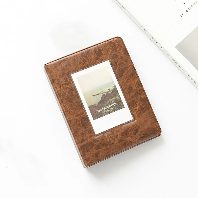 A 64 Pockets Polaroid Photo Album 3 inches Mini Instant Picture Case Storage For Fujifilm Instax Mini Film 8 Instax Album Fotograf - Цвет: A