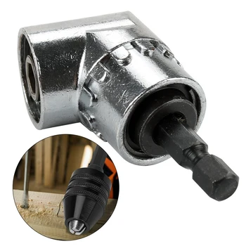

Right Angle Hex Shank Keyless Drill Bit Chuck Adapter 0.3-6.5mm Converter Tools