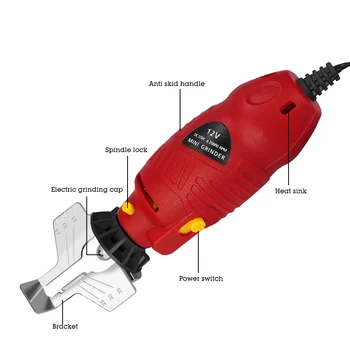 

High Strength Chainsaw Chain 12V Chain Saw Sharpener Grinder Electric Grinder File Tools 850*80*50mm Machine Power Tool
