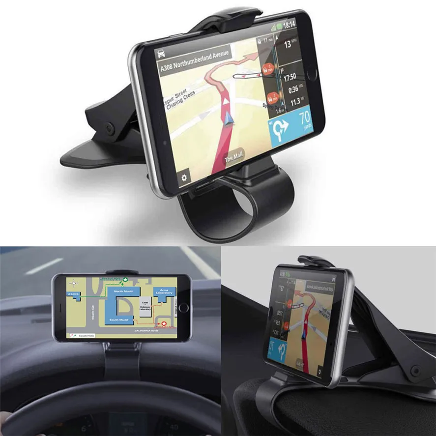 Universal Clip Fold 3.5" to 6.5" Mobile Phone 1PC Car Dashboard Cell Phone GPS Mount Holder Stand Car Mount Holder Clip 1010#20