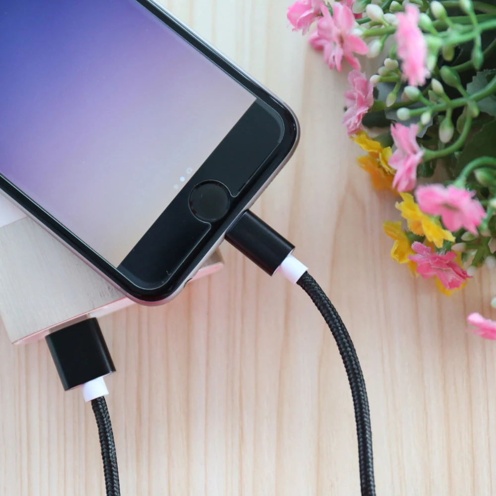PHOMAX 5 шт микро USB кабель с нейлоновой оплеткой 1 м/2 м/3 м Синхронизация данных
