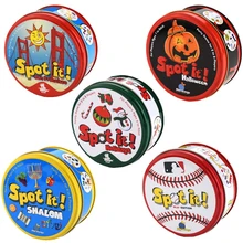 Английская версия Spot It игра найти его найти свою сестренку родитель-ребенок игры настольные игры карты