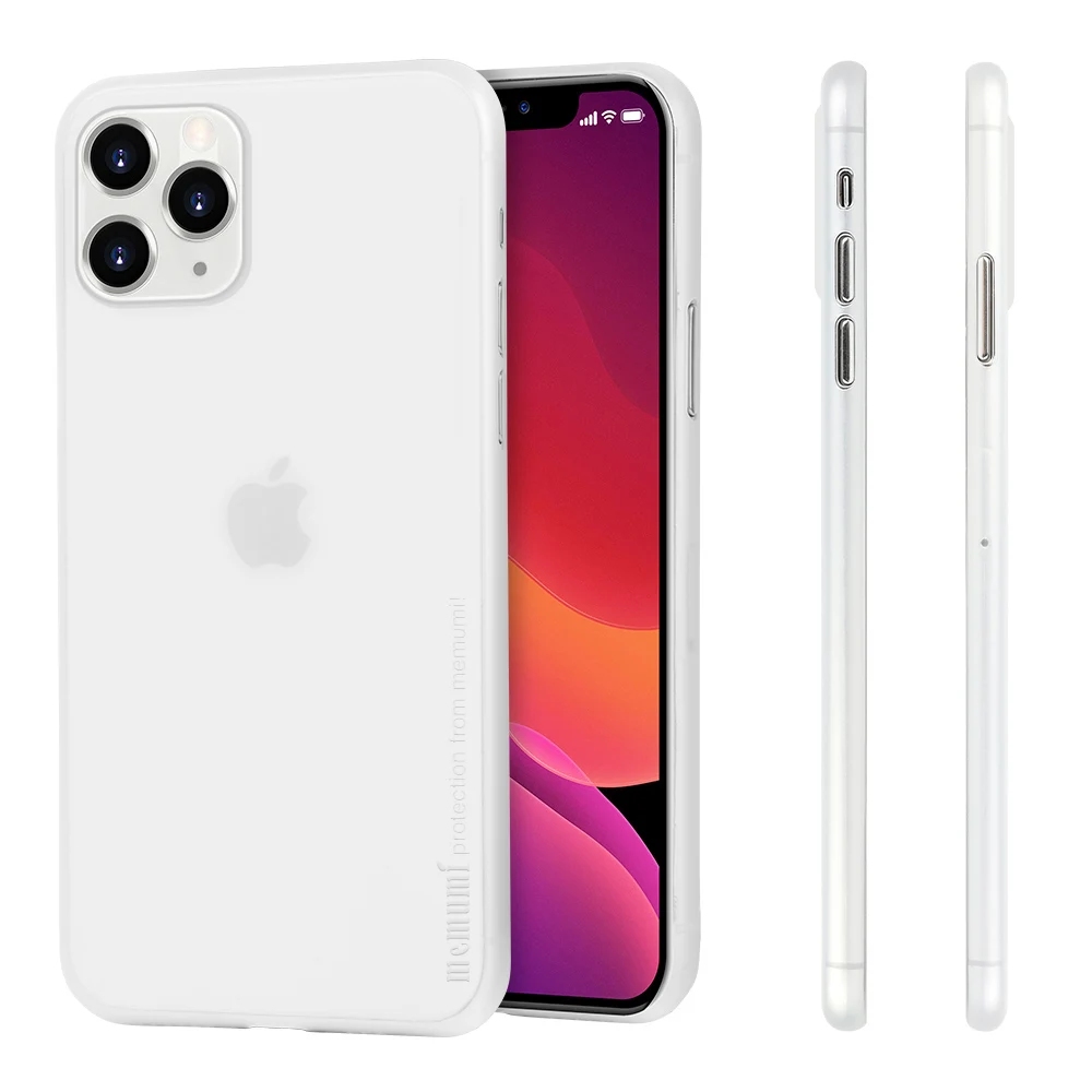 Translucent White Тонкий чехол memumi для iPhone 11 Pro Max 6,5 дюймов, 0,3 мм ультратонкий с матовой поверхностью покрытие тонкий подходит для iPhone Pro Max Case - Цвет: Translucent White