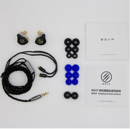 Auriculares BGVP DS1 PRO HIFI 1DD+ 2BA tecnologia hidrida en la oreja tipos de IEM OCC con micrófono/OCC chapado con cable MMCX