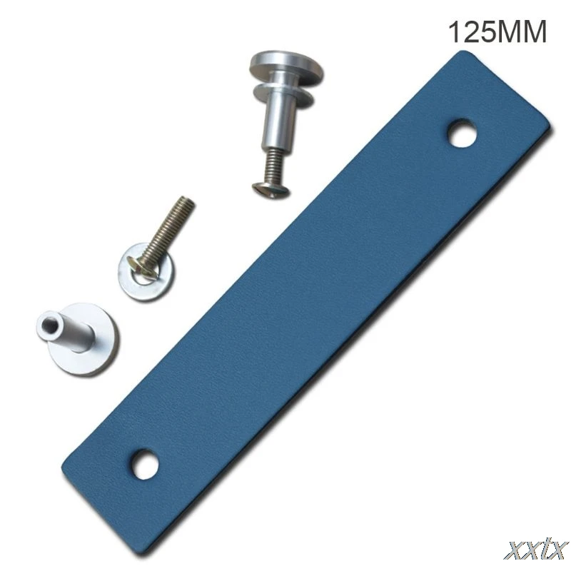 

European Faux Leather Drawer Pulls Wardrobe Cabinet Knobs DIY Suitcase Handle A69C