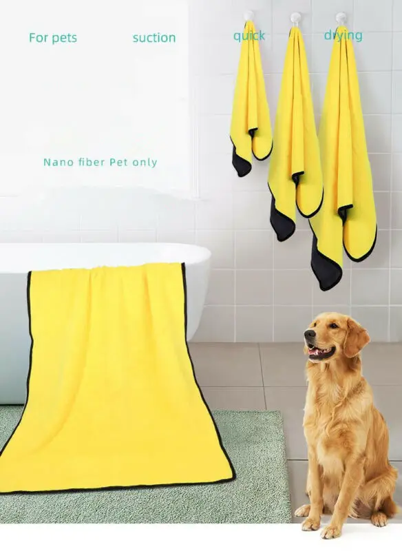 Домашнее животное собака кошка зимнее полотенце банный халат мягкая быстросохнущая микрофибра сушильная ткань s m l