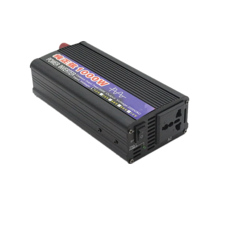 Автомобильный инвертор DC24V к AC220V Чистая синусоида Инвертор 1000 Вт 50 Гц инвертор с цифровым дисплеем