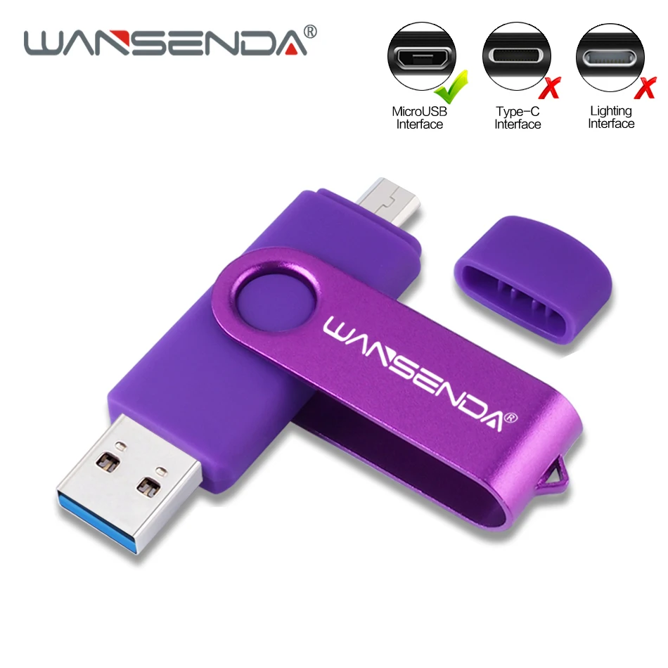 Флэш-накопитель wansenda 3,0 Высокоскоростной USB флэш-накопитель 128 ГБ 256 ГБ портативный флэш-накопитель 16 ГБ 32 ГБ 64 Гб Флешка смартфон с USB флешкой