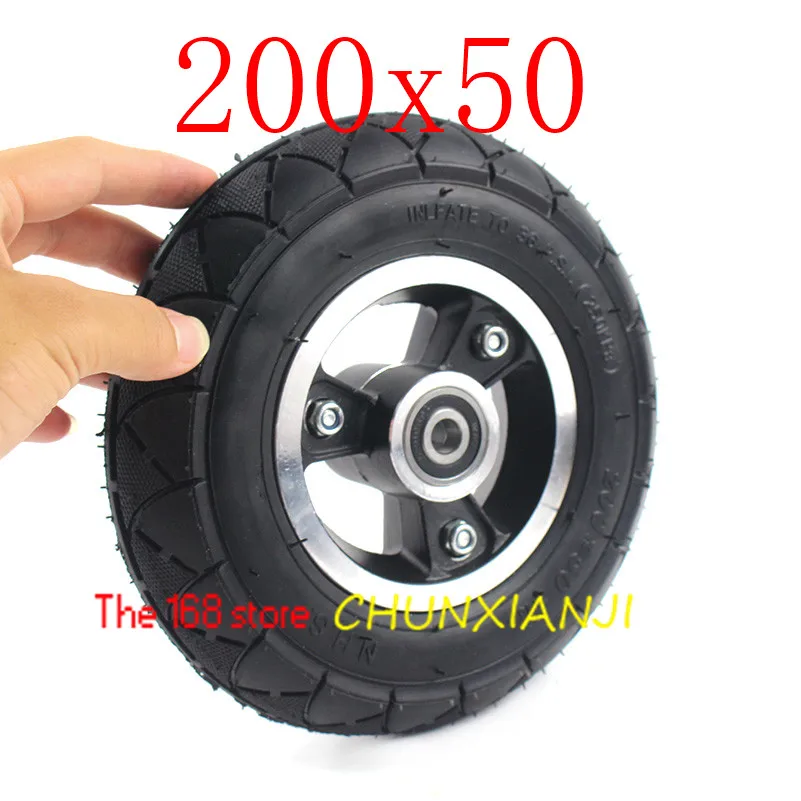 Подвижный скутер инвалидная коляска колеса шины 200X50(8x2) Твердые/пены заполнены 200*50 для Razor E100 E125 E200 скутер Vapo