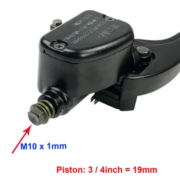 

1 pair Front Brake Master Cylinder lever 700 800 ATV Black 22mm Durable