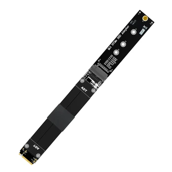 

Solid State Drive Extension Cable for M.2 NVMe SSD M.2 SSD to PCI-Express 3.0 X4 PCIE Full Speed 32G/Bps M Key Extender