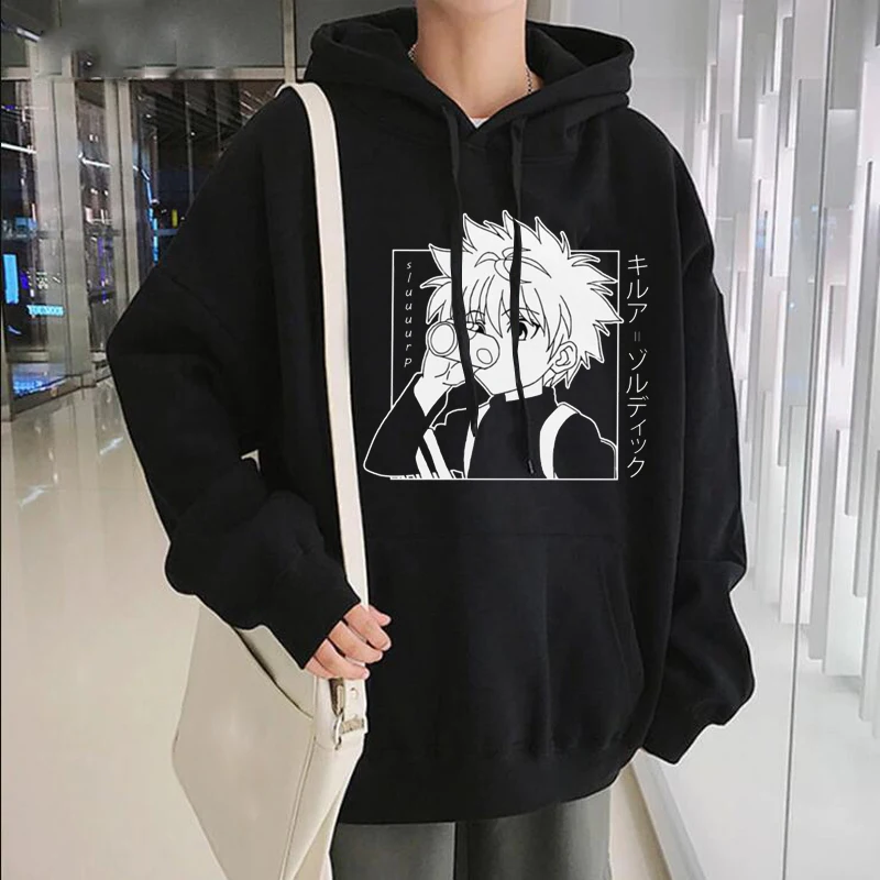 Japanese Anime Funny Killua Eyes Killua HxH Hoodies 2020 Winter Japan Style Hunter X Hunter Sweatshirts Streetwear for Women/men Japanese Anime Funny Killua Eyes Killua HxH Hoodies 2020 Winter Japan Style Hunter X Hunter Sweatshirts Streetwear for Women/men