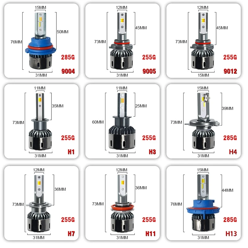 LED Fog Light Bulb 6000K White Car Driving Running Lamp Auto Headlight 13