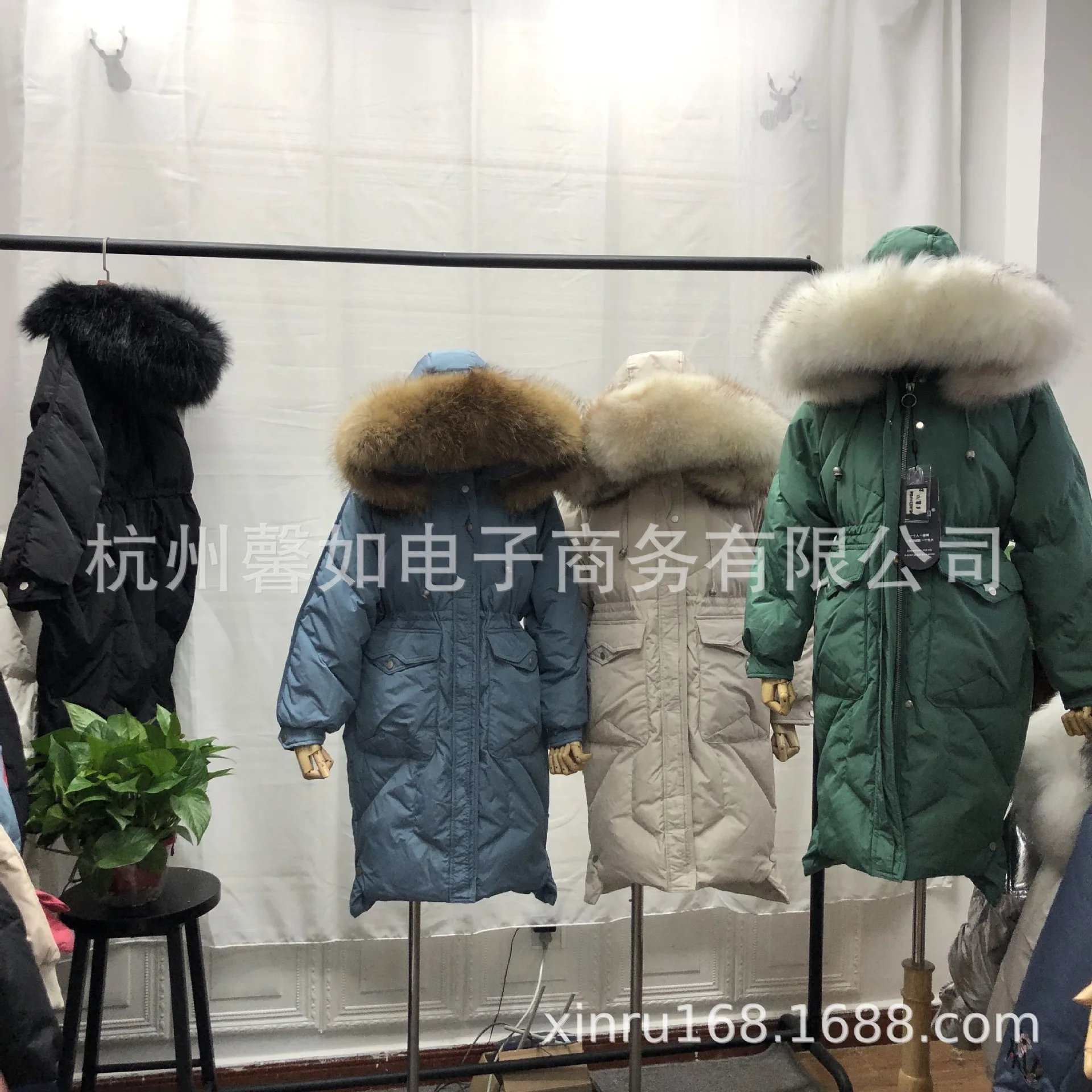 Новинка зимы продукты Южная Корея Dongdaemun Лисий меховой воротник из гусиного пуха Для женщин средней длины пуховик Для женщин платье
