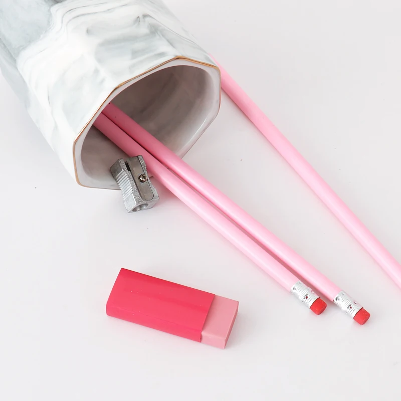 Пачка розовая серия стационарный набор карандашей блокнот для заметок нажимные булавки васи ленты скрепки школьные канцелярские принадлежности подарок стационарный H0345