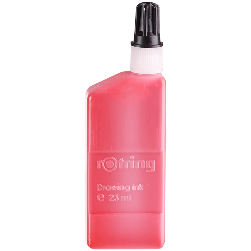 Чернила для изографа Rotring 23 мл красный картон упаковка | Канцтовары офиса и дома