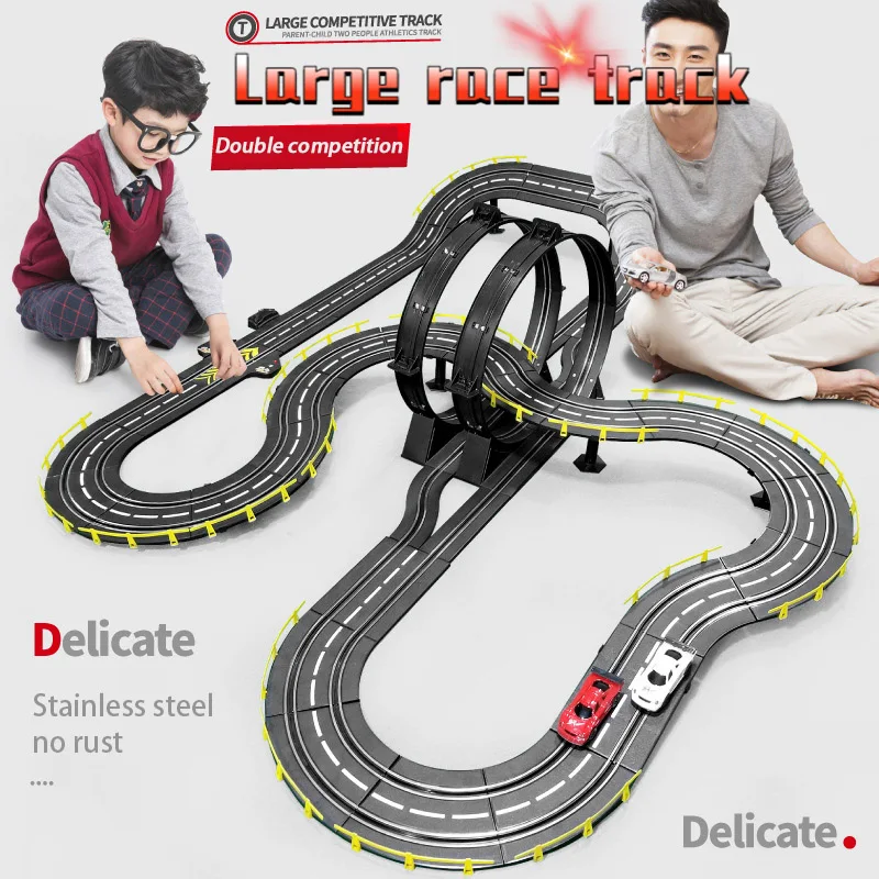 LINGLING 1:43 Scale Track Racing Toy Large Competition with Boys and Children Toys Boy and Girl Birthday/Xmas Large Slot Car Race Racing LINGLING 1:43 Scale Track Racing Toy Large Competition with Boys and Children Toys Boy and Girl Birthday/Xmas Large Slot Car Race Racing