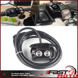 2 Button 3 Wire Controllers Switch Air Ride 1'' Handle Bar For Harley Dyna Street Glide Sportsters AERO AERO-A XL1200 V-Rod