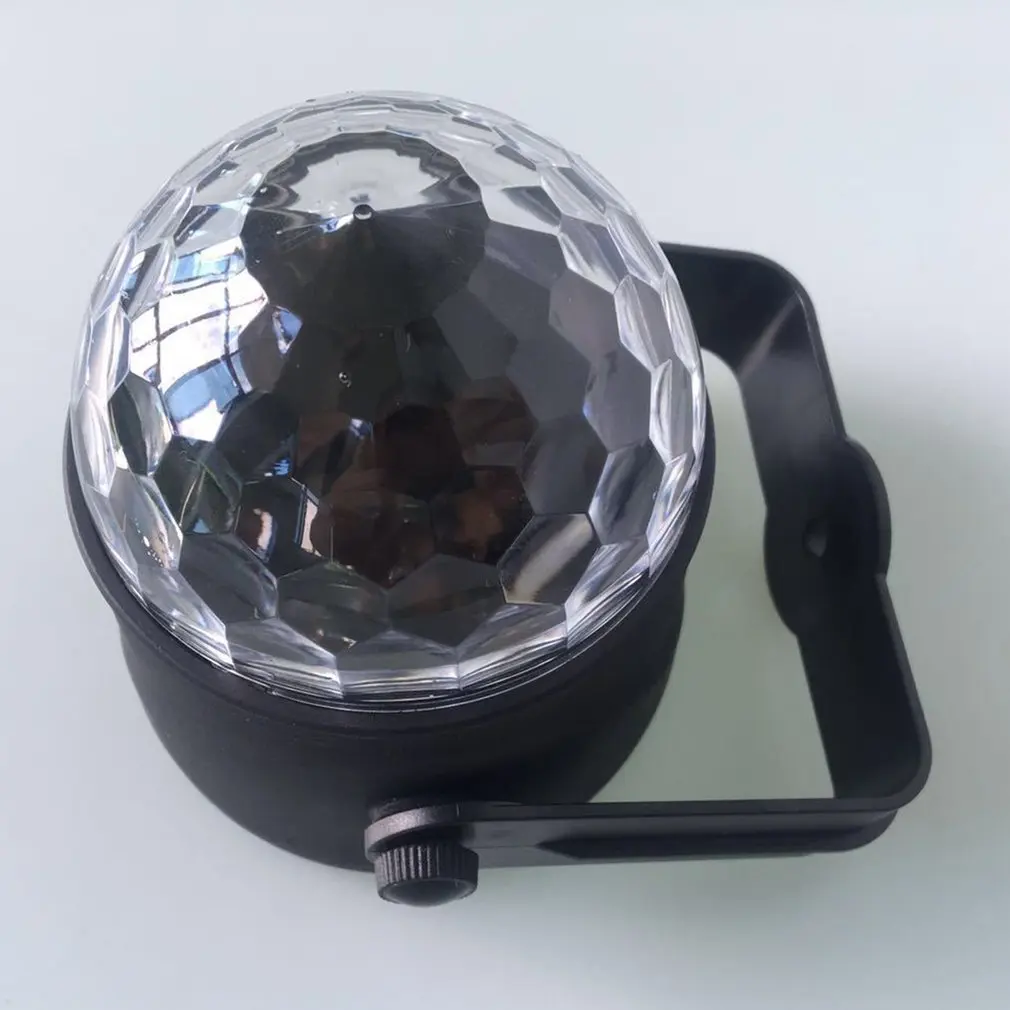 Мини USB диско DJ светильник светодиодный кристалл магический эффект сценический шар лампы музыкальный Контроль сотовый телефон USB светильник для дома год