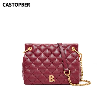 

Famous Brand Women Bag Design Luxury Chain Split Cowhide Leather Ladies Diamond Lattice Shoulder Handbags Quilted Crossbody Bags