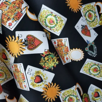 

Poker Face Lovely Fabric Glossy Pajamas Fabric Evening Dress Satin Crepe satin Soft DIY Sewing Craft Material